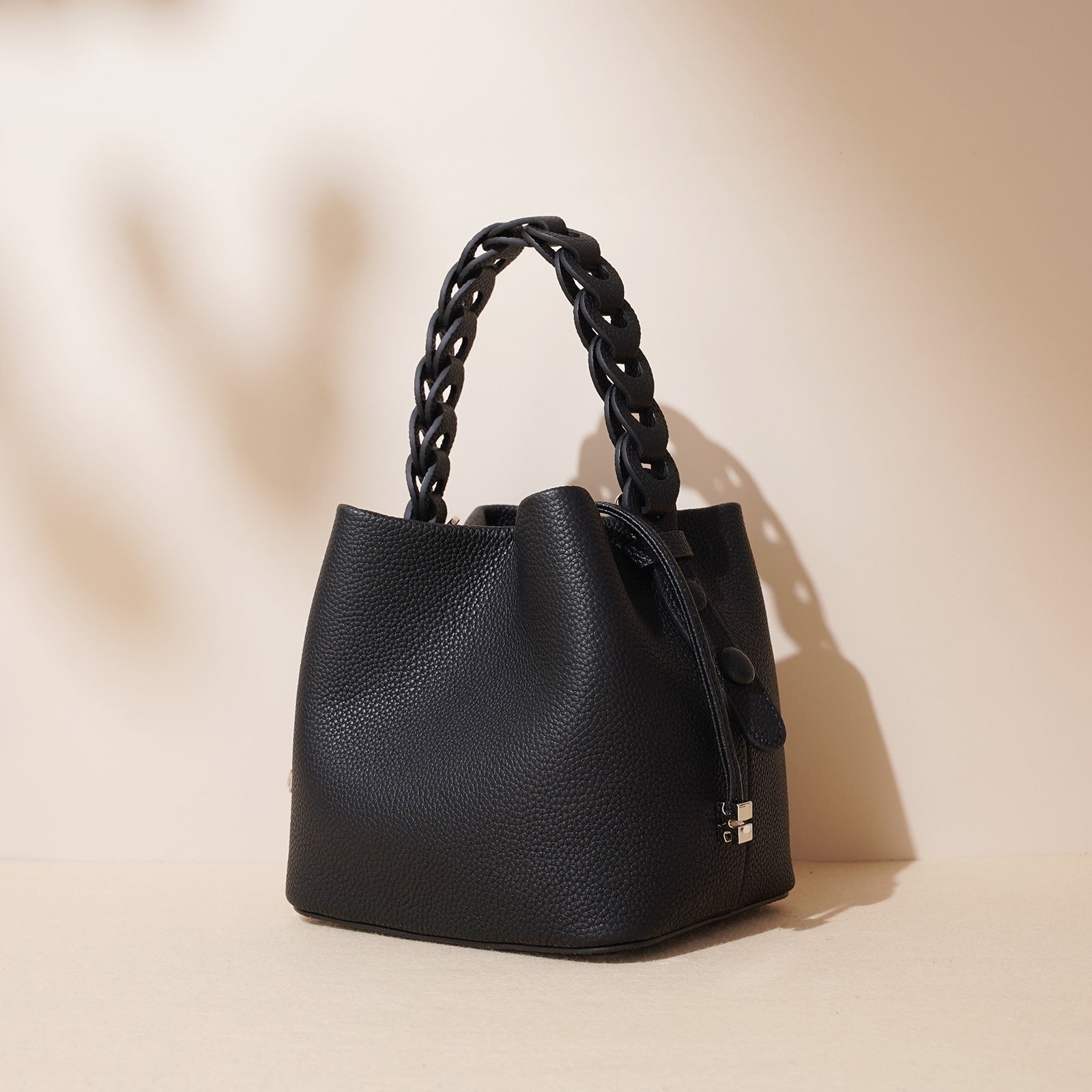 Nouveau Printemps Sac Bandoulière en Cuir Véritable Grain Supérieur Texturé - IVOIRART.COM