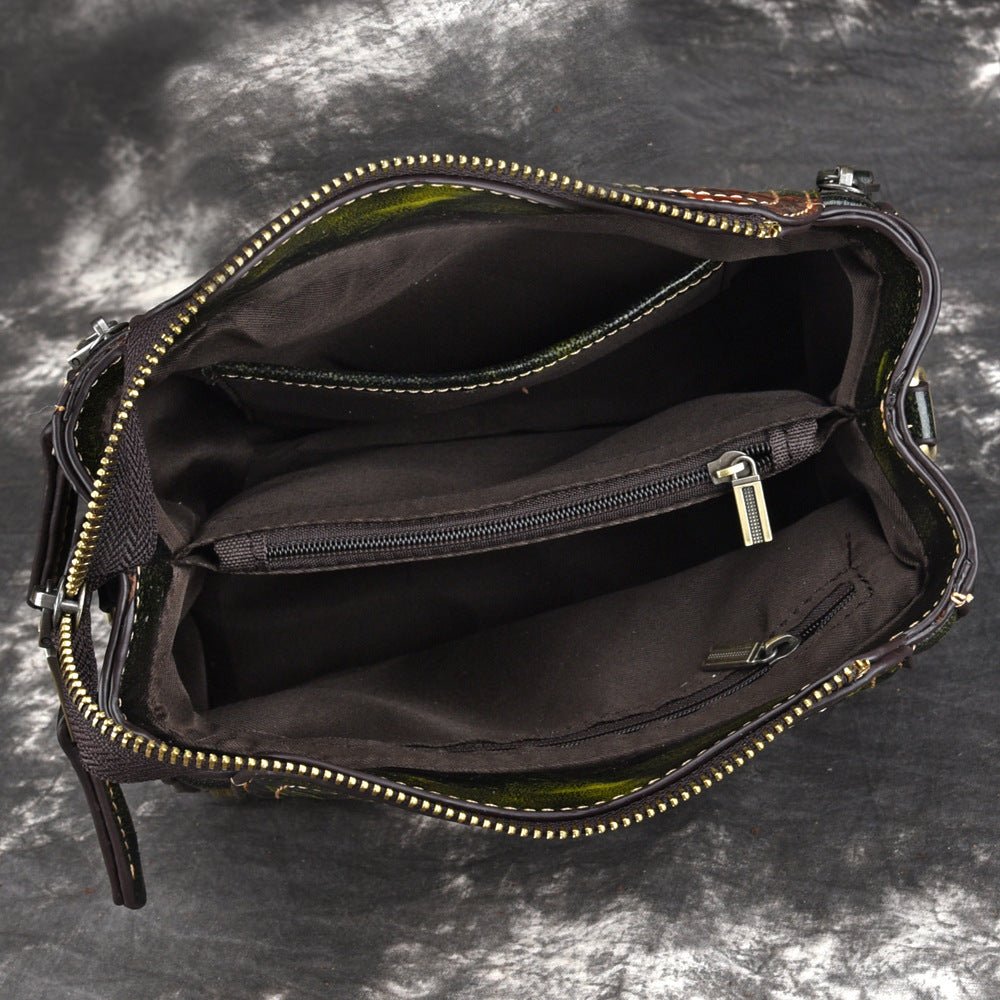 Nouveau Sac à Épaule en Cuir Véritable Style Européen et Américain pour Femmes - IVOIRART.COM
