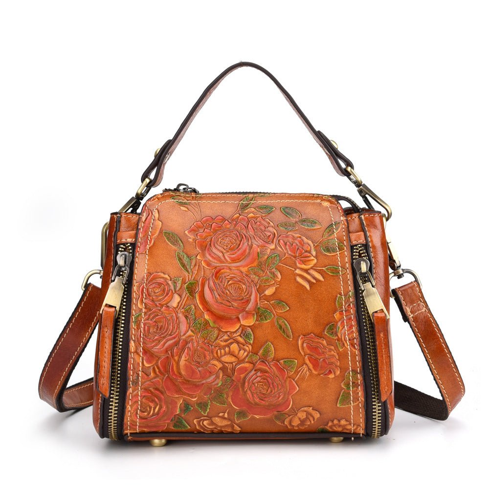 Nouveau Sac à Épaule en Cuir Véritable Style Européen et Américain pour Femmes - IVOIRART.COM