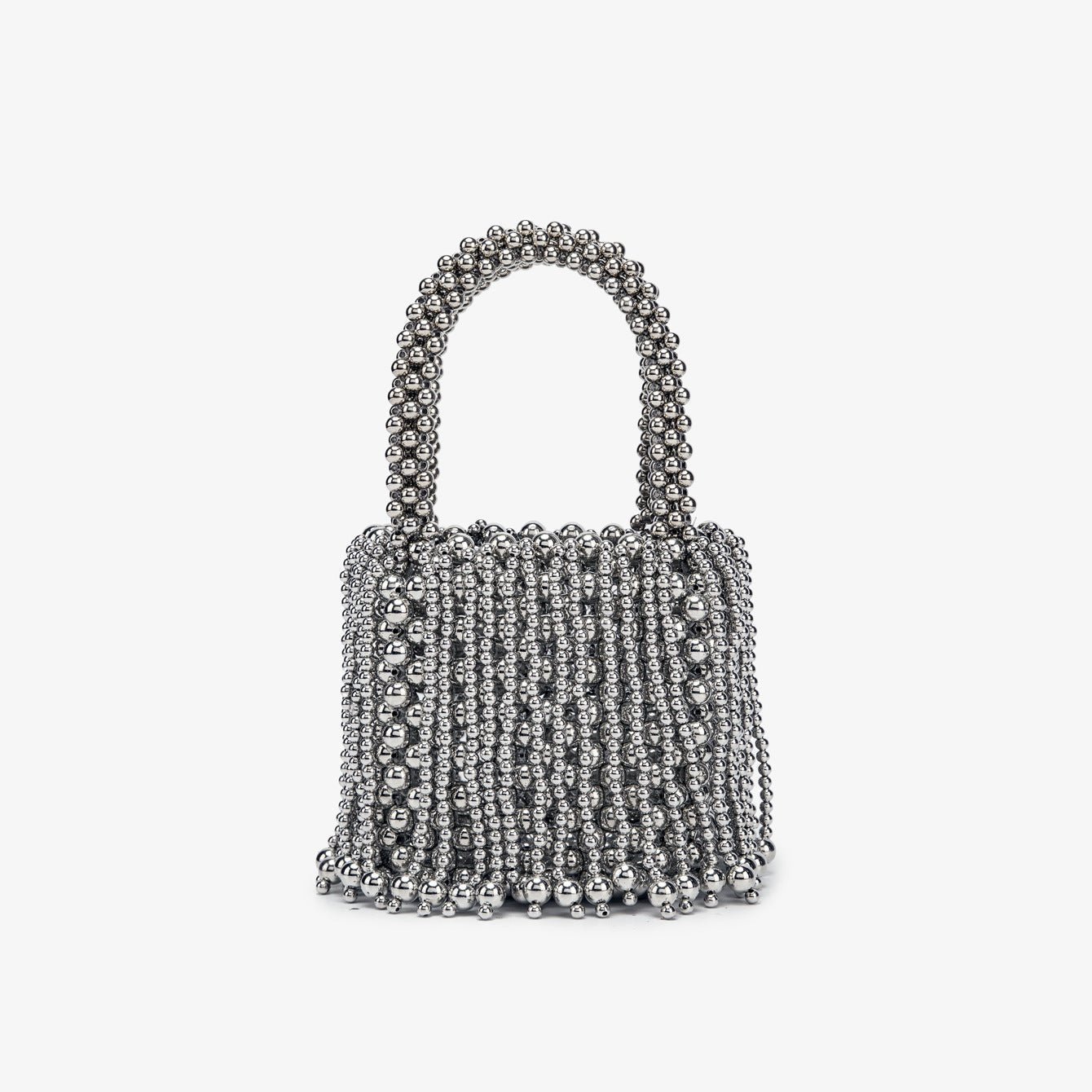 Nouveau sac à main tressé main en acrylique bicolore ambre style œil de chat - IVOIRART.COM