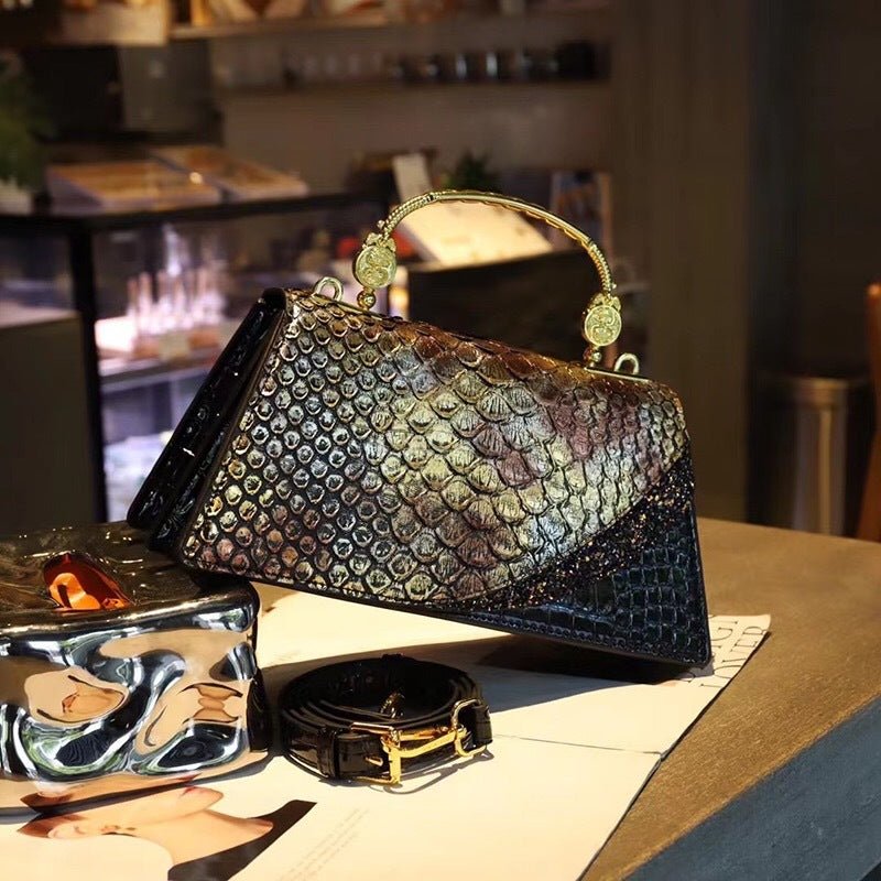 Nouveau Sac Besace d'Épaule à la Mode, Style Rétro Européen, Cuir Véritable - IVOIRART.COM