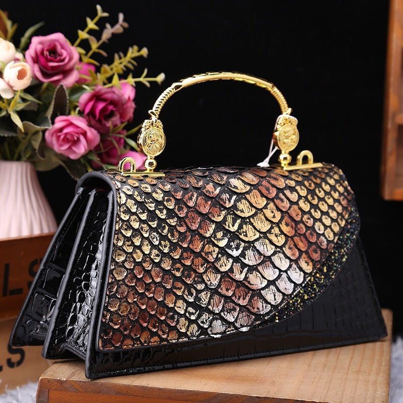 Nouveau Sac Besace d'Épaule à la Mode, Style Rétro Européen, Cuir Véritable - IVOIRART.COM