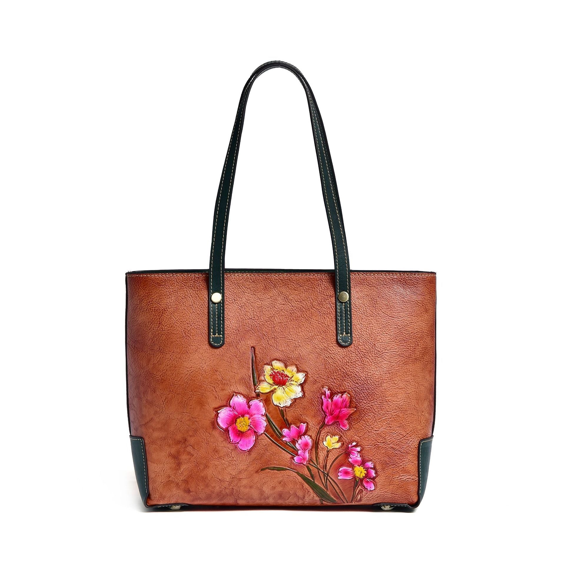 Nouveau sac cabas en cuir pleine fleur pour femmes, élégant et pratique - IVOIRART.COM