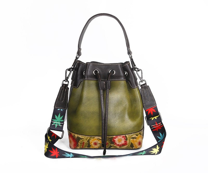 Nouveau sac femme en cuir pleine fleur pour épaule et bandoulière, design moderne - IVOIRART.COM