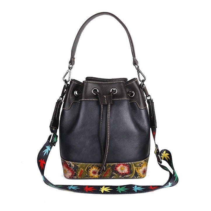 Nouveau sac femme en cuir pleine fleur pour épaule et bandoulière, design moderne - IVOIRART.COM