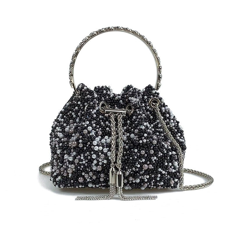 Nouveau Sac Seau Perlé Haut de Gamme Portable et à la Mode, Bandoulière Unique - IVOIRART.COM