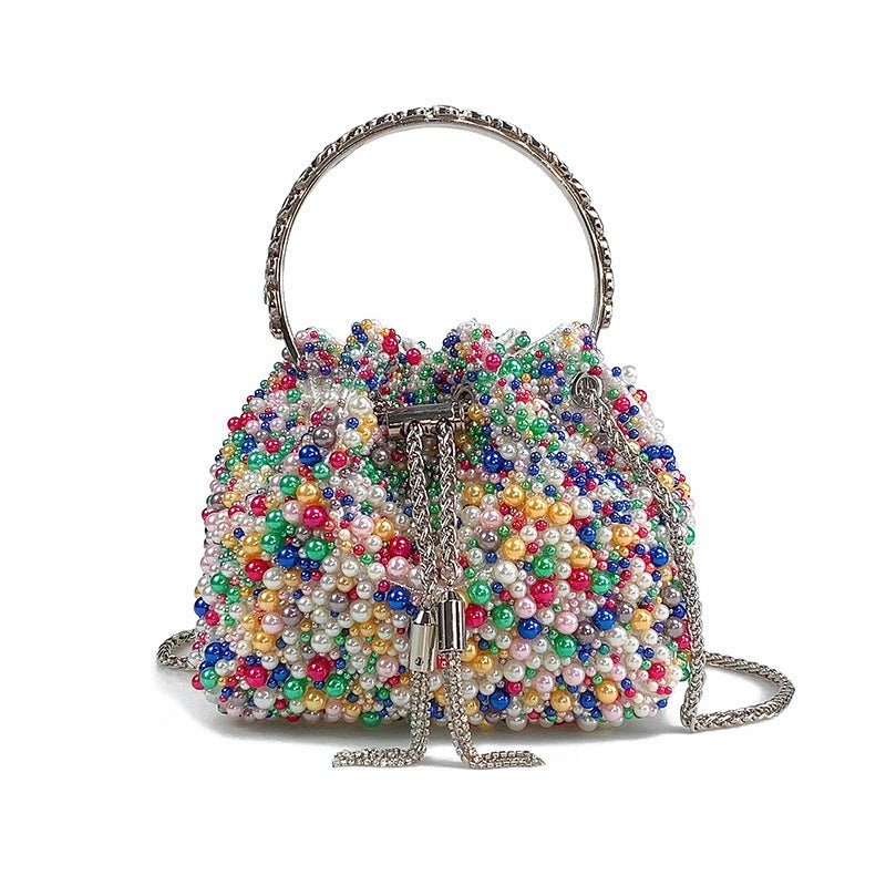 Nouveau Sac Seau Perlé Haut de Gamme Portable et à la Mode, Bandoulière Unique - IVOIRART.COM