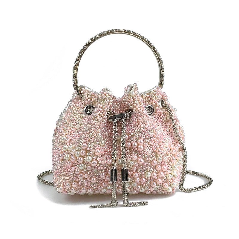 Nouveau Sac Seau Perlé Haut de Gamme Portable et à la Mode, Bandoulière Unique - IVOIRART.COM