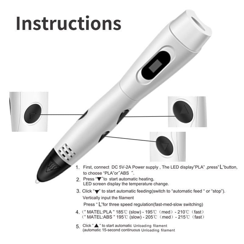 Nouveau stylo d'impression 3D pour création artistique DIY innovante et ludique - IVOIRART.COM