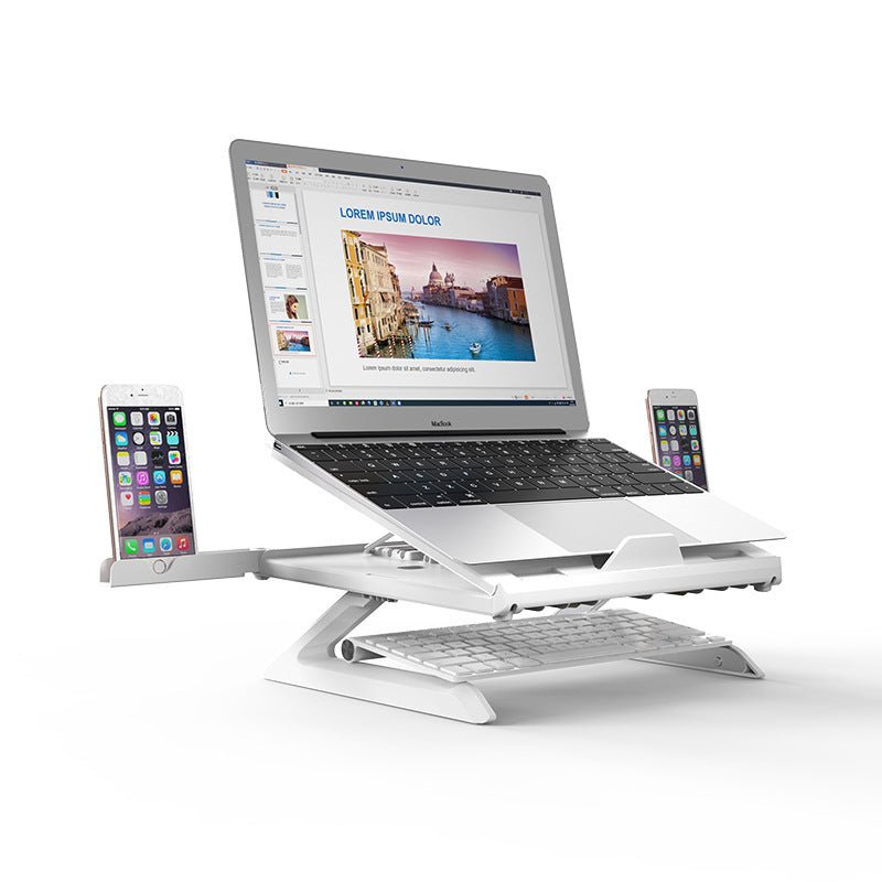 Nouveau Support Ordinateur Portable Multifonction Pliable Portable avec Socle en Alliage d'Aluminium - IVOIRART.COM