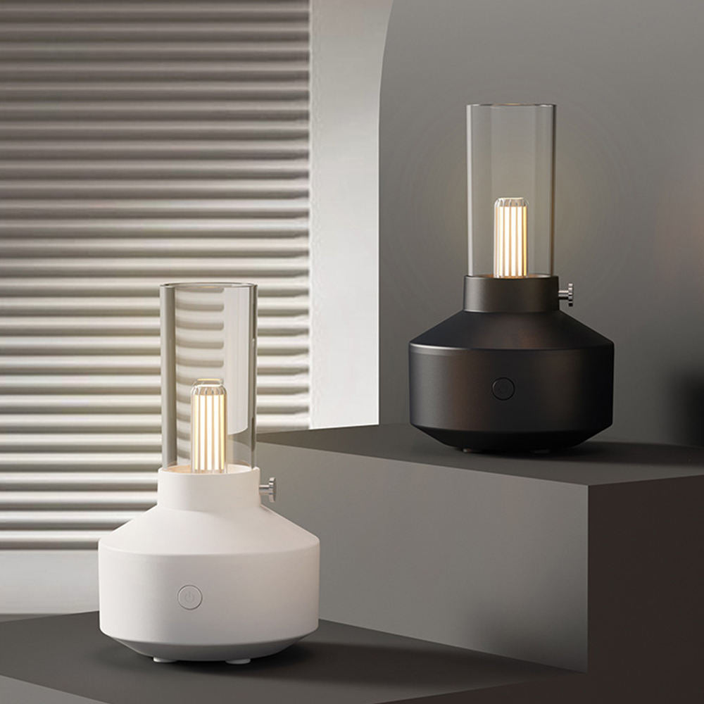 Nouveauté Diffuseur Ultrasonique Rétro 150ml Veilleuse Huile Essentielle Aroma pour Maison Bureau - IVOIRART.COM