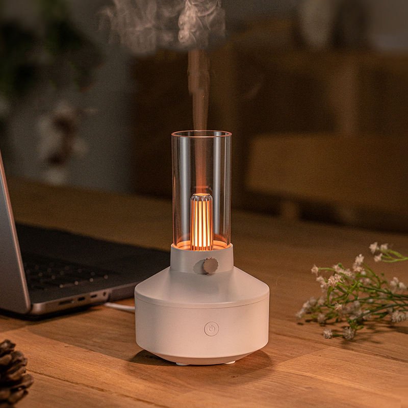 Nouveauté Diffuseur Ultrasonique Rétro 150ml Veilleuse Huile Essentielle Aroma pour Maison Bureau - IVOIRART.COM
