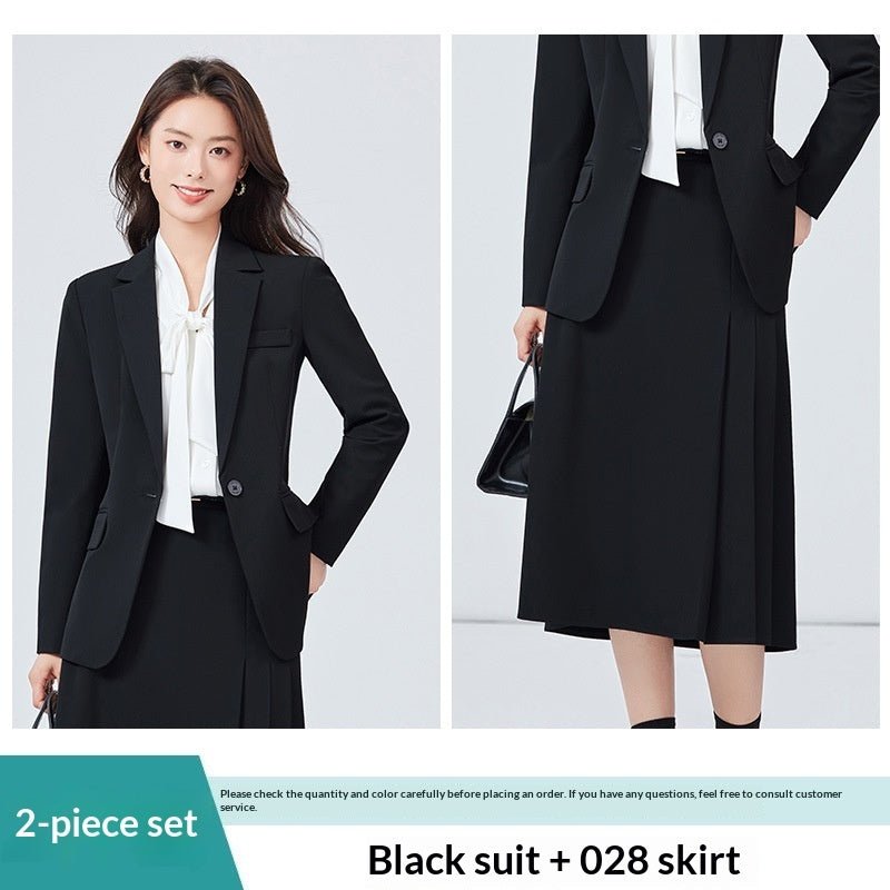 Nouvel Ensemble Professionnel Élégant et Sophistiqué : Costume Formelle et Jupe - IVOIRART.COM