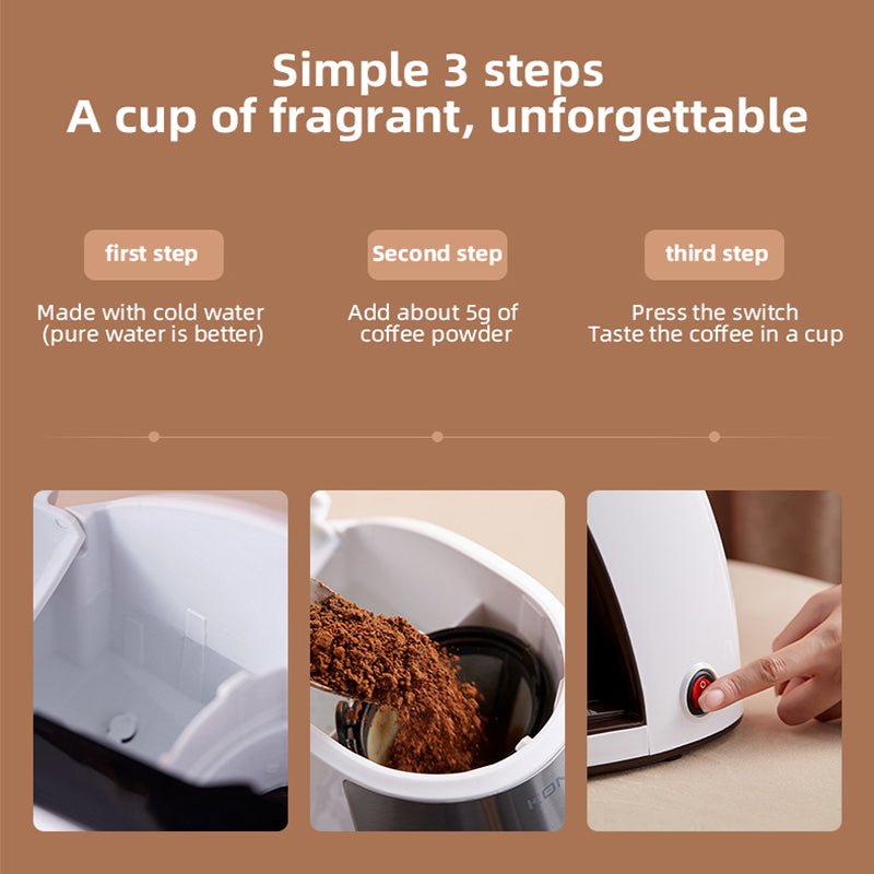 Nouvelle cafetière entièrement automatique mini portable pour maison bureau Amérique - IVOIRART.COM