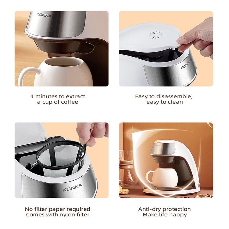 Nouvelle cafetière entièrement automatique mini portable pour maison bureau Amérique - IVOIRART.COM