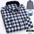 Nouvelle Chemise Homme Printemps en Flanelle Brossée à Carreaux, 100 % Coton - IVOIRART.COM