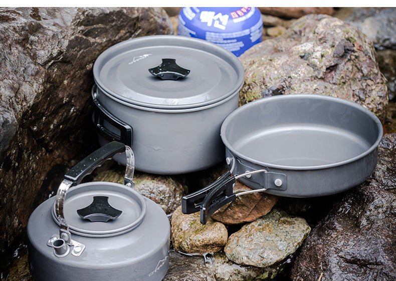 Nouvelle combinaison portable ultra-légère de réchaud extérieur pour camping - IVOIRART.COM
