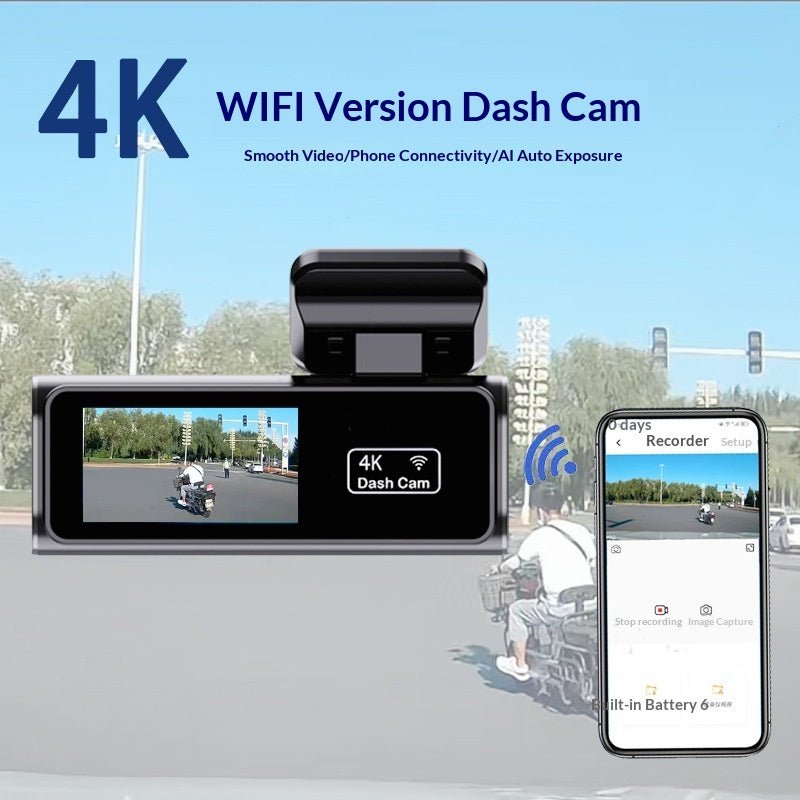 Nouvelle dashcam Wi‑Fi avec écran 197 pouces et connexion smartphone - 4K et GPS - IVOIRART.COM