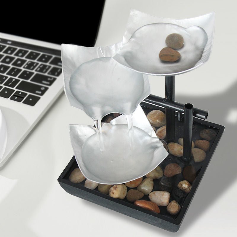 Nouvelle Décoration d'Intérieur Fontaine de Bureau avec Ornements d'Eau Dynamiques pour Maison - IVOIRART.COM