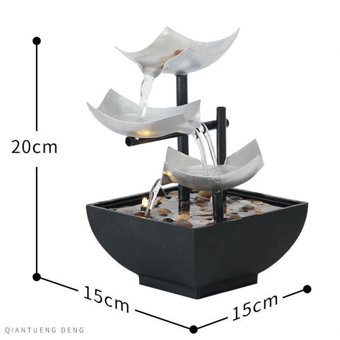 Nouvelle Décoration d'Intérieur Fontaine de Bureau avec Ornements d'Eau Dynamiques pour Maison - IVOIRART.COM