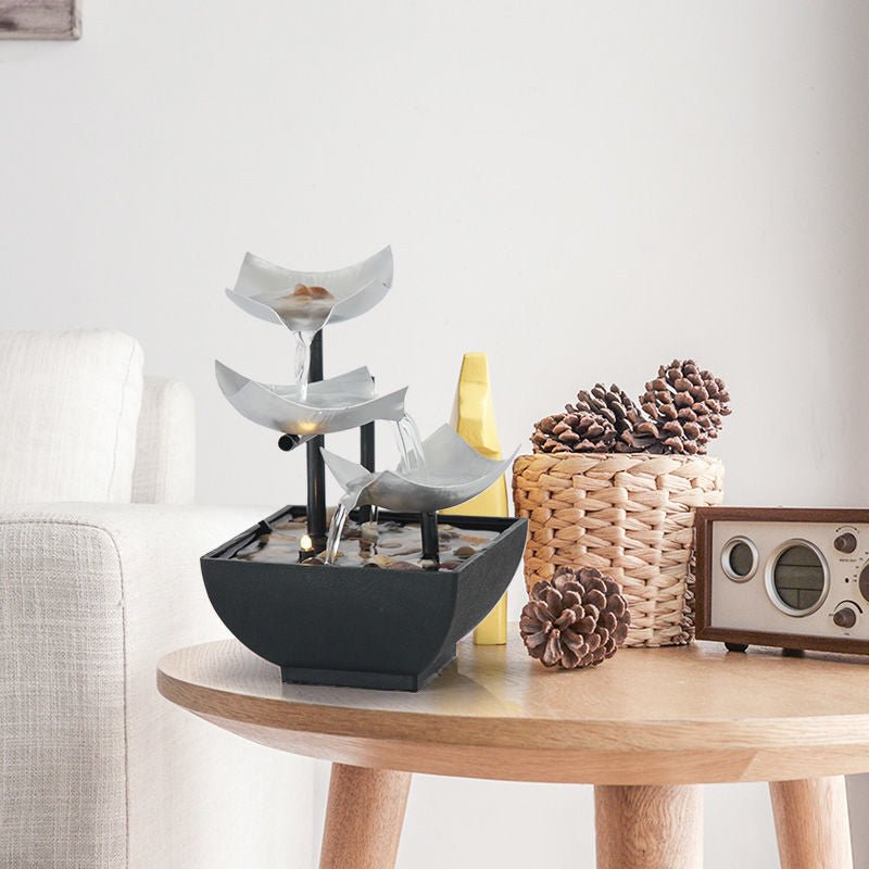 Nouvelle Décoration d'Intérieur Fontaine de Bureau avec Ornements d'Eau Dynamiques pour Maison - IVOIRART.COM