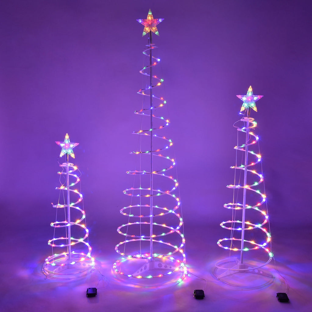 Nouvelle Lampe Spirale LED Arbre de Noël Décoratif Intérieur et Extérieur - IVOIRART.COM