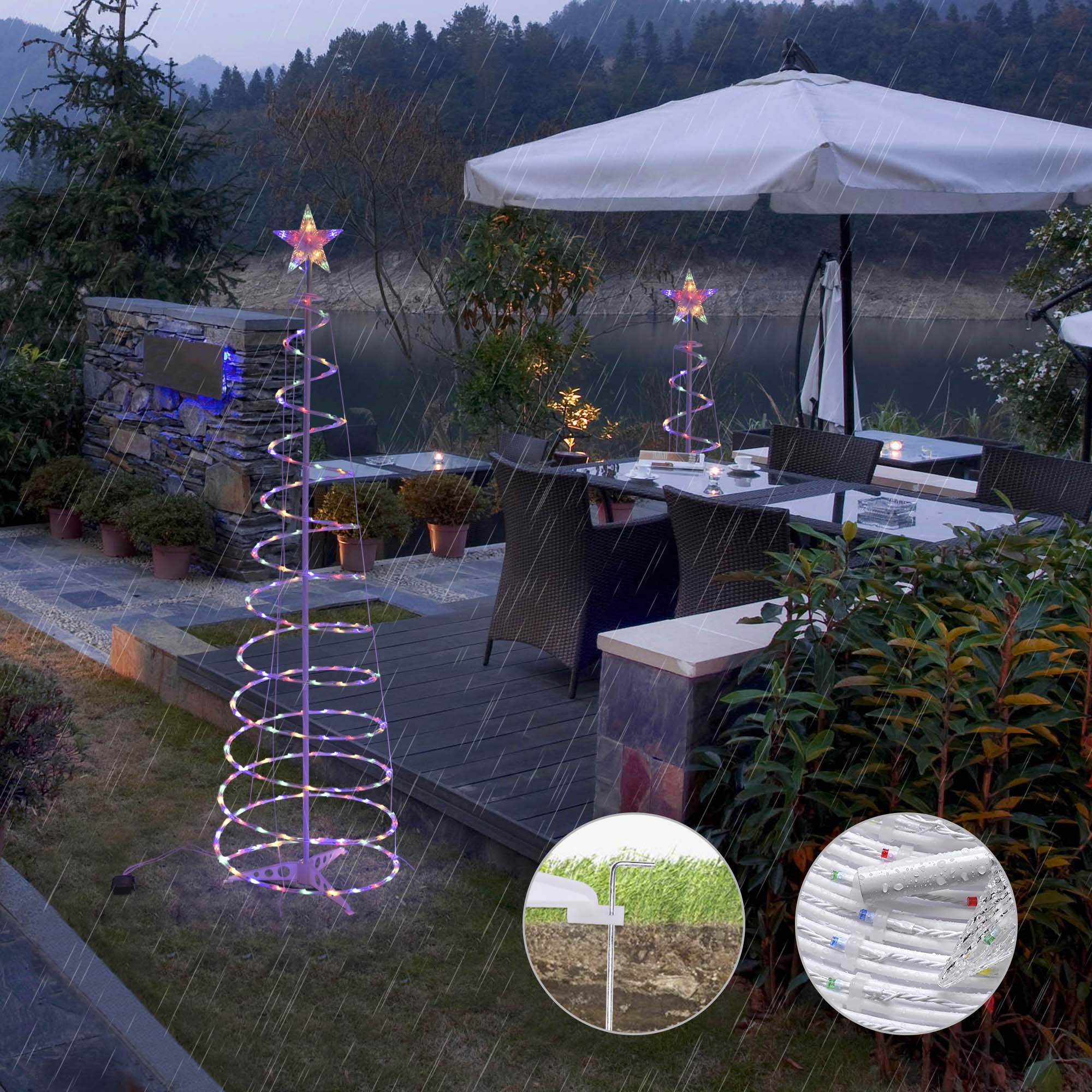 Nouvelle Lampe Spirale LED Arbre de Noël Décoratif Intérieur et Extérieur - IVOIRART.COM