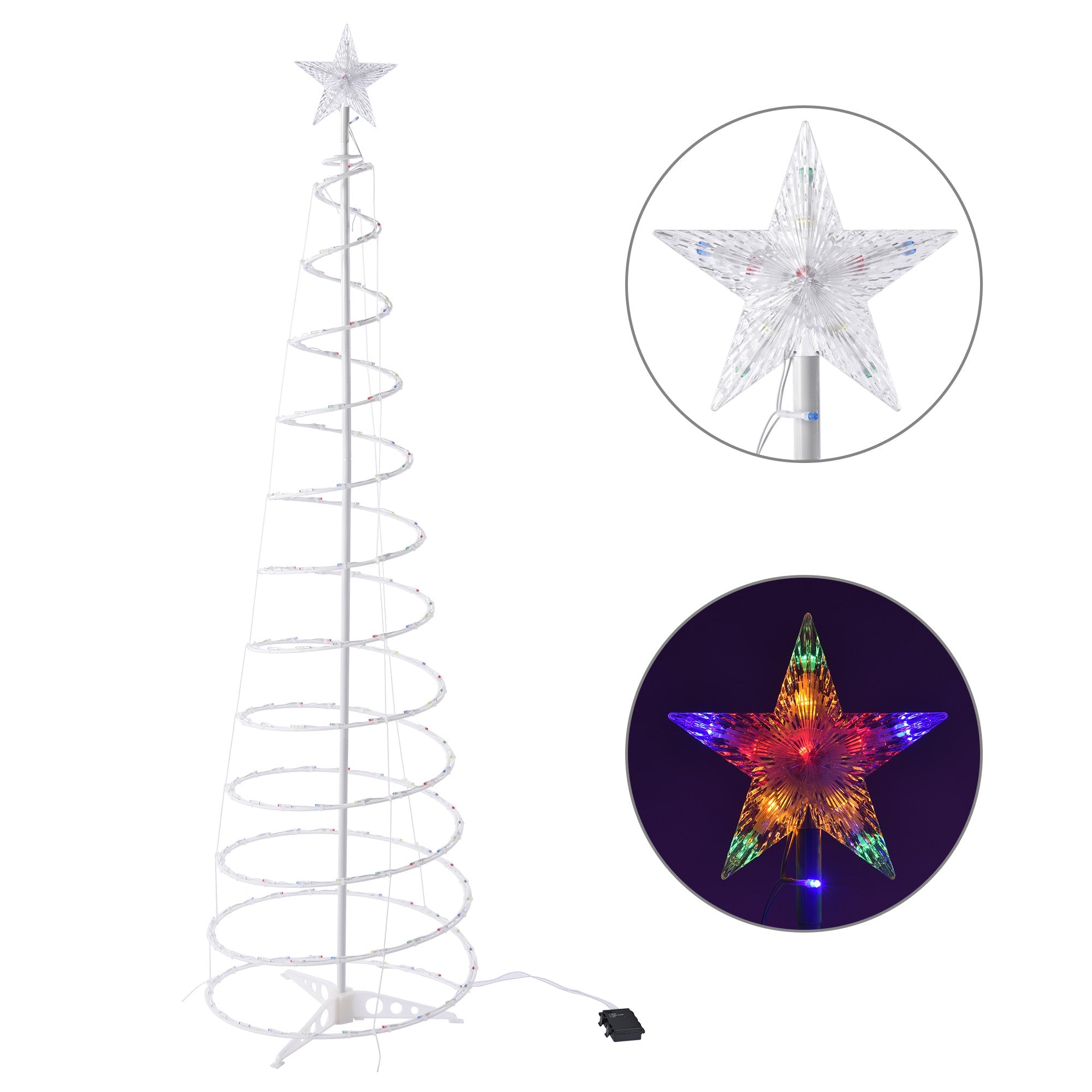 Nouvelle Lampe Spirale LED Arbre de Noël Décoratif Intérieur et Extérieur - IVOIRART.COM