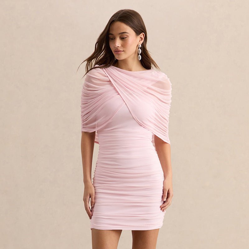 Nouvelle robe élégante d'été à panneaux en mesh, style fourreau, Europe et Amérique - IVOIRART.COM
