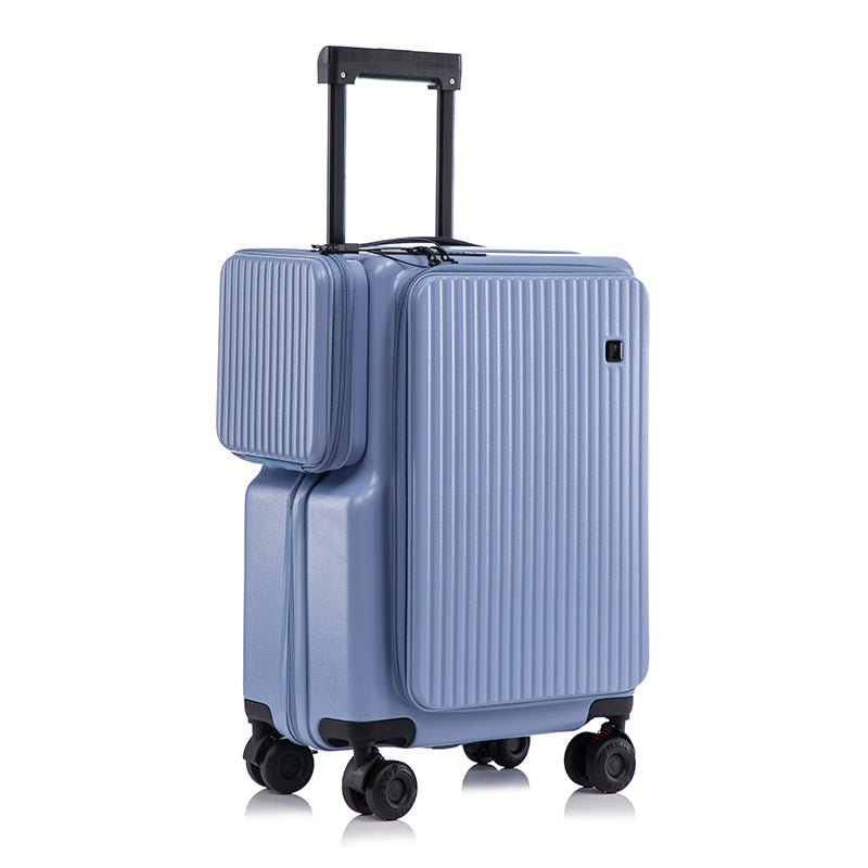 Nouvelle valise cabine 20" et 24", compartiment spacieux, ouverture latérale, poignée télescopique, roues universelles silencieuses, serrure à code - IVOIRART.COM