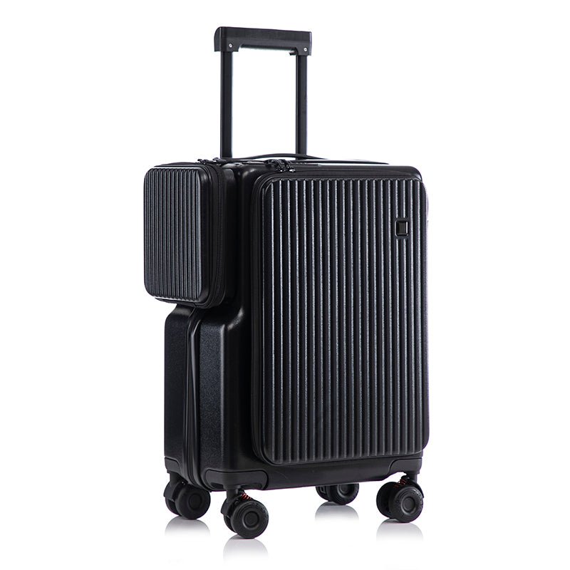 Nouvelle valise cabine 20" et 24", compartiment spacieux, ouverture latérale, poignée télescopique, roues universelles silencieuses, serrure à code - IVOIRART.COM