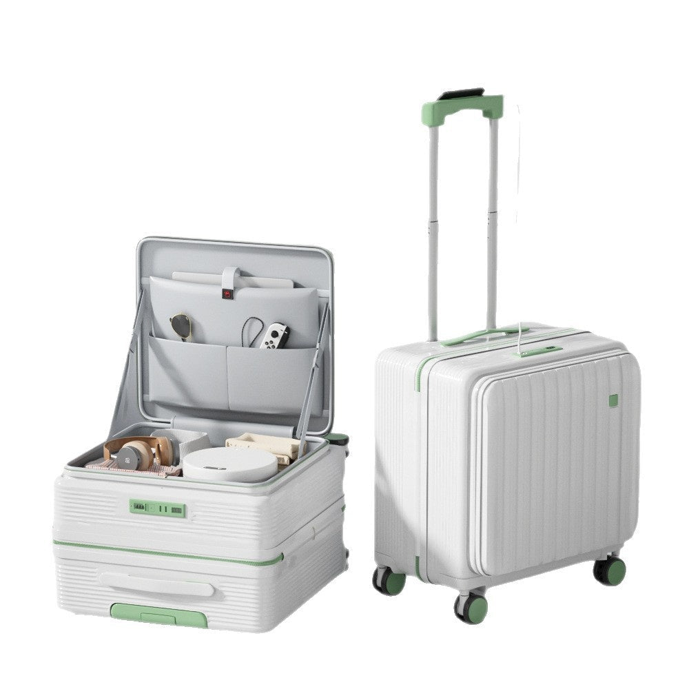 Nouvelle Valise de Voyage 20 Pouces, Ouverture Latérale, USB, Porte-gobelet - IVOIRART.COM