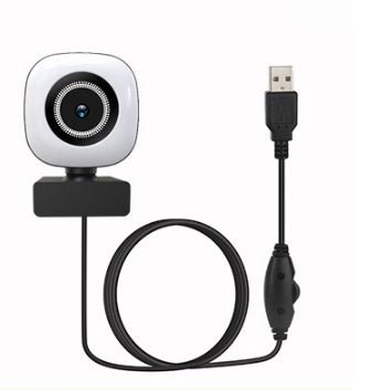 Nouvelle Webcam Privée 4K avec Éclairage de Beauté pour Diffusion en Direct USB HD - IVOIRART.COM