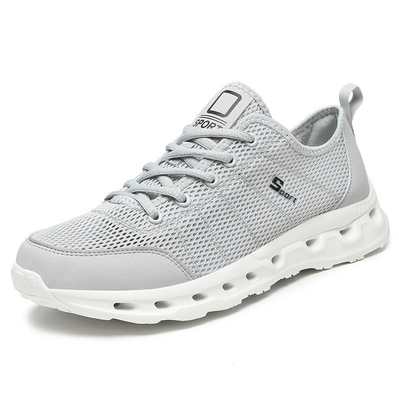 Nouvelles baskets d'été respirantes en maille ajourée, style sportif décontracté - IVOIRART.COM