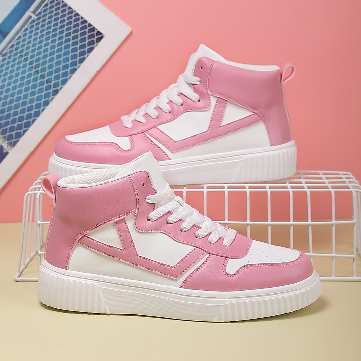 Nouvelles Baskets Mi - montantes pour Couples Printemps Style Coréen, Unisexes - IVOIRART.COM