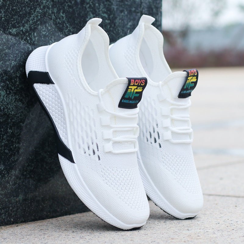 Nouvelles Chaussures de Sport Homme Mesh Respirant Confort Lacets Antidérapantes - IVOIRART.COM