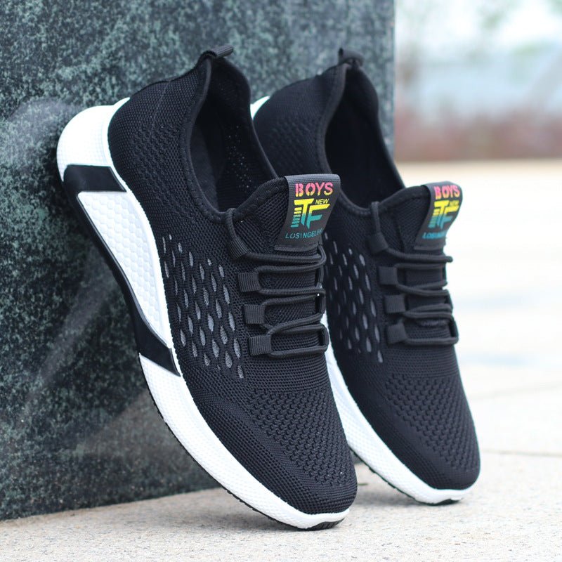 Nouvelles Chaussures de Sport Homme Mesh Respirant Confort Lacets Antidérapantes - IVOIRART.COM