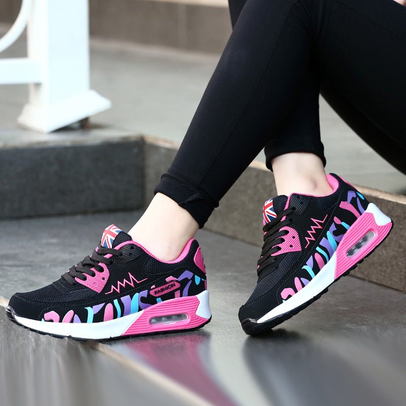 Nouvelles Chaussures Femme Coussinées Sport Décontractées Étudiantes Coréennes - IVOIRART.COM
