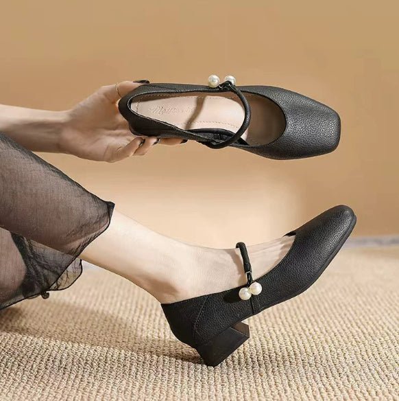 Nouvelles chaussures traditionnelles chinoises style Mary Jane pour femme élégante - IVOIRART.COM
