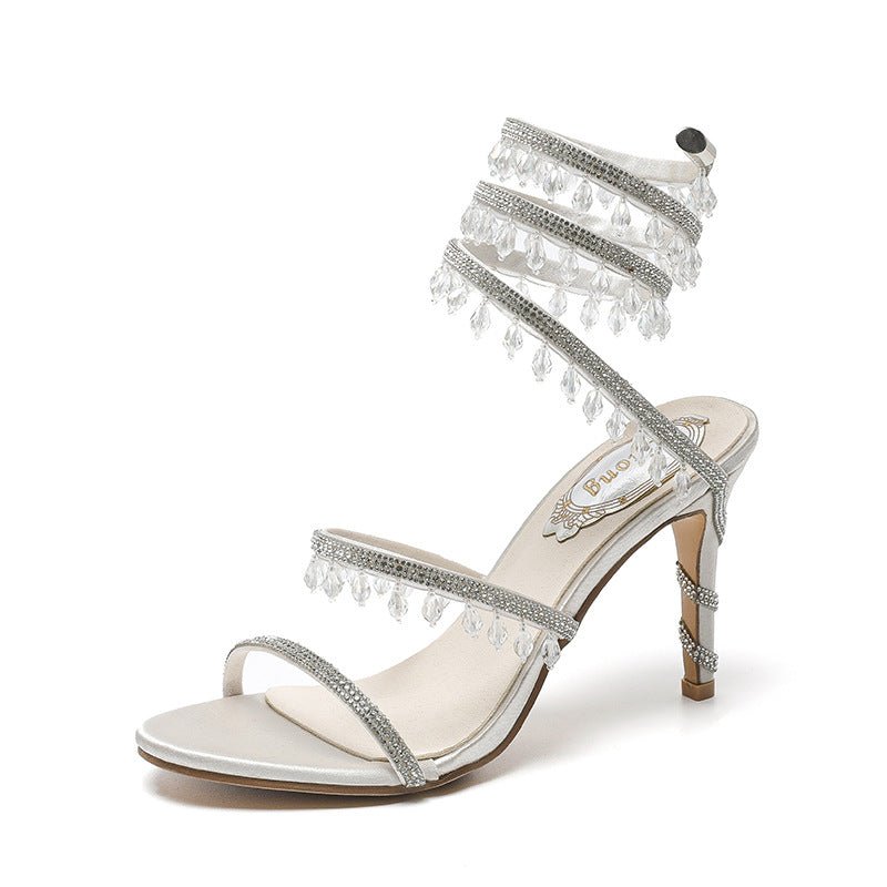 Nouvelles Sandales À Talons Hauts Pour Femmes Style Escarpin Stiletto Élégantes - IVOIRART.COM