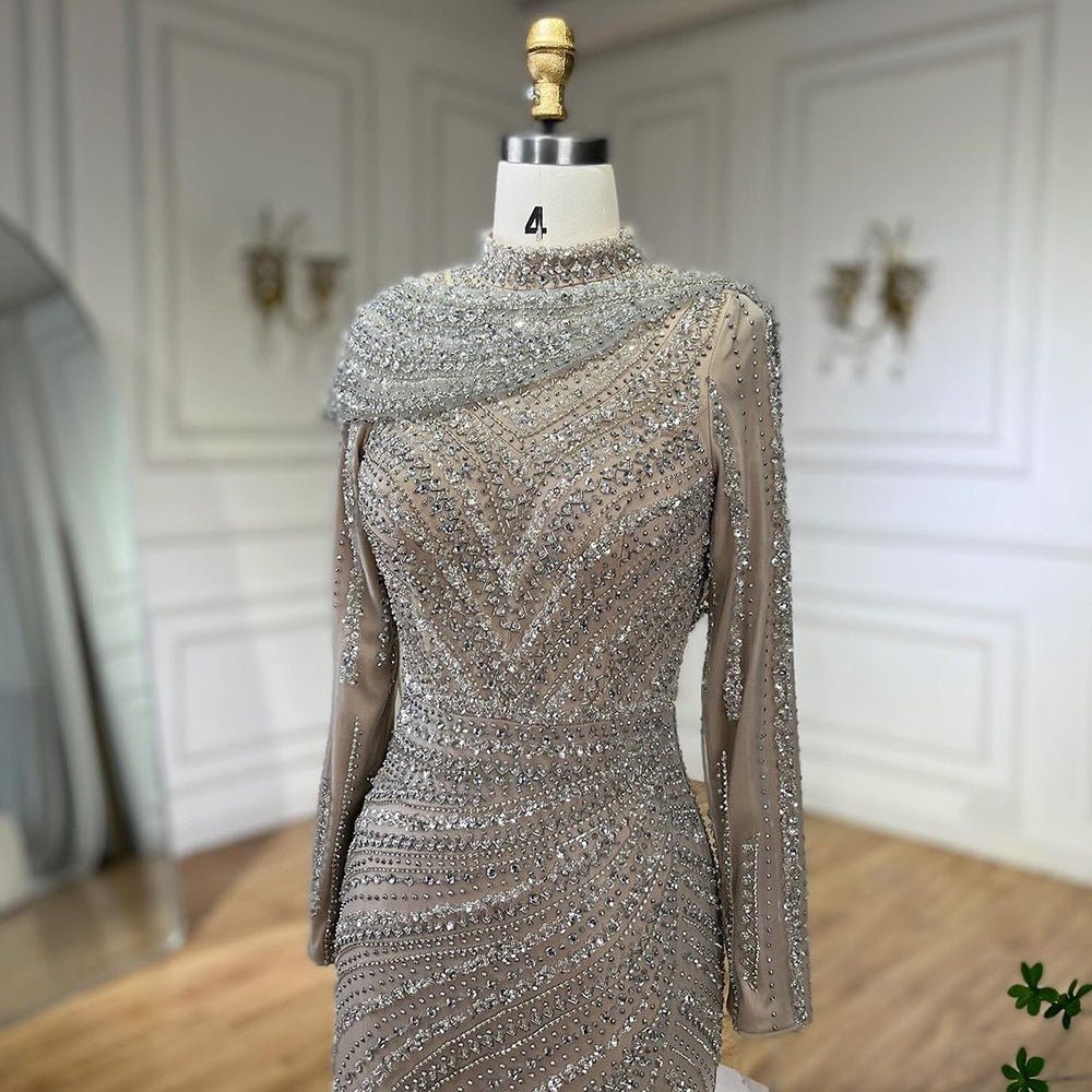 Nude Fishtail Slim Women Dress - IVOIRART.COM