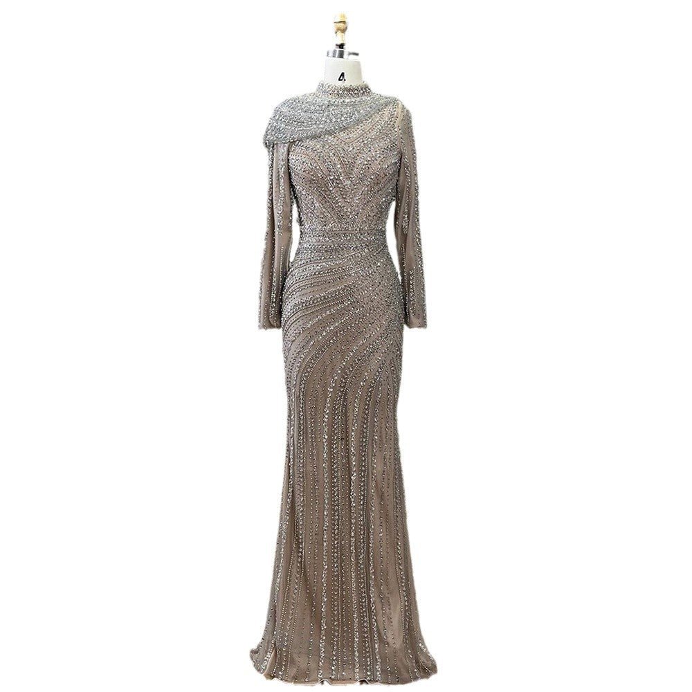 Nude Fishtail Slim Women Dress - IVOIRART.COM