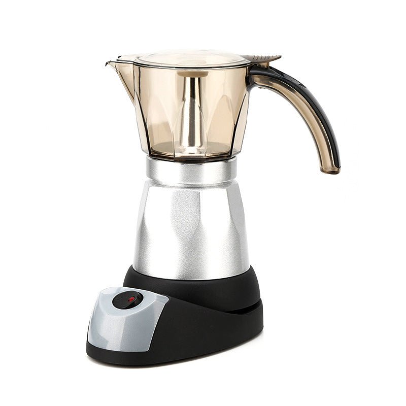 Octagonal Electric Heating Moka Pot Coffee Making Aluminum Appliance - IVOIRART.COM
