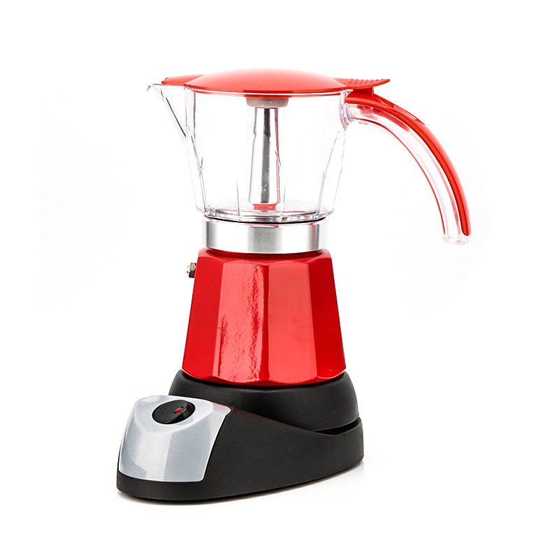 Octagonal Electric Heating Moka Pot Coffee Making Aluminum Appliance - IVOIRART.COM