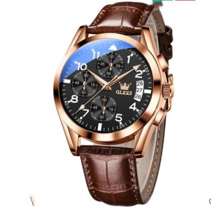 OLEVS Luxury Mens Watches Waterproof Luminous Quartz - IVOIRART.COM