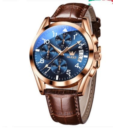 OLEVS Luxury Mens Watches Waterproof Luminous Quartz - IVOIRART.COM