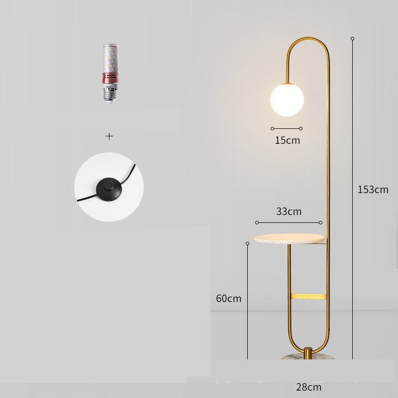One Piece Minimalist Bedroom Bedside Lamp - IVOIRART.COM