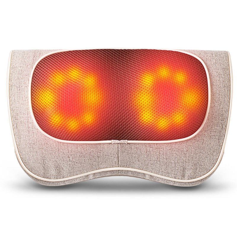 Oreiller de massage multifonctionnel pour colonne cervicale - détente efficace - IVOIRART.COM