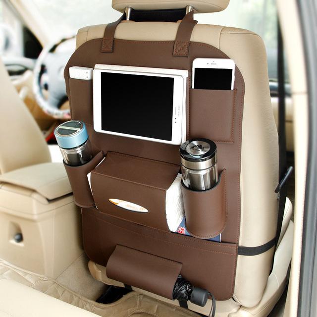 Organisateurs de Sièges Auto en Cuir PU de Haute Qualité, 58 x 41 cm - IVOIRART.COM