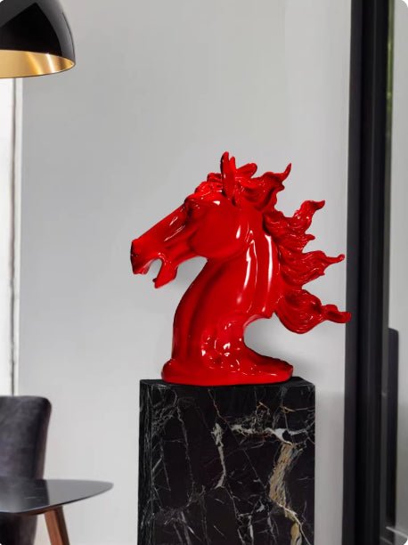 Ornement Cheval Succès pour salon et bureau — Décor de maison et cadeau ami chic - IVOIRART.COM